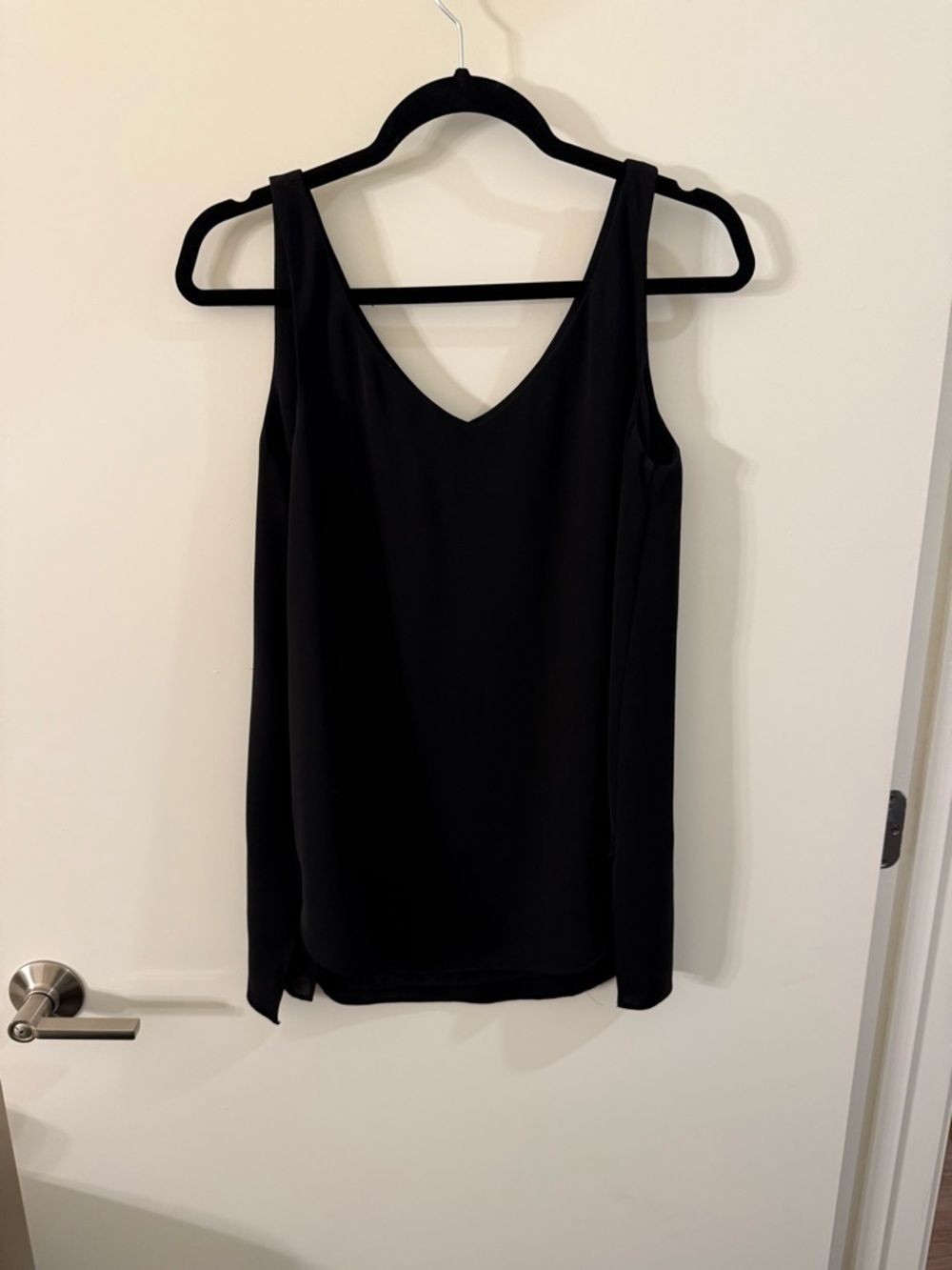 MM Lafleur Black V-Neck Sleeveless Tank